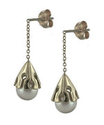 Akoya pearl drop earring- 14K Gold