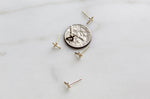 Cross Studs in 14k Gold