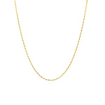 Dainty Textured Rice Chain Necklace (H60A/I53)