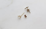 Cross Studs in 14k Gold