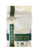 Extra Long Indian White Basmati Rice - Naturally Aged Aromatic Grain Jar