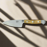 ALPHA OLIVE |  Hard Cheese Knife 4" Blade | Forged Steel / Olive wood handle-1