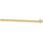Solid 14K Yellow Gold 1.5mm Ball Nose Ring