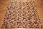 8x10 Olive Brown Hand knotted 100% Wool Modern & Contemporary Oriental Area Rug-2