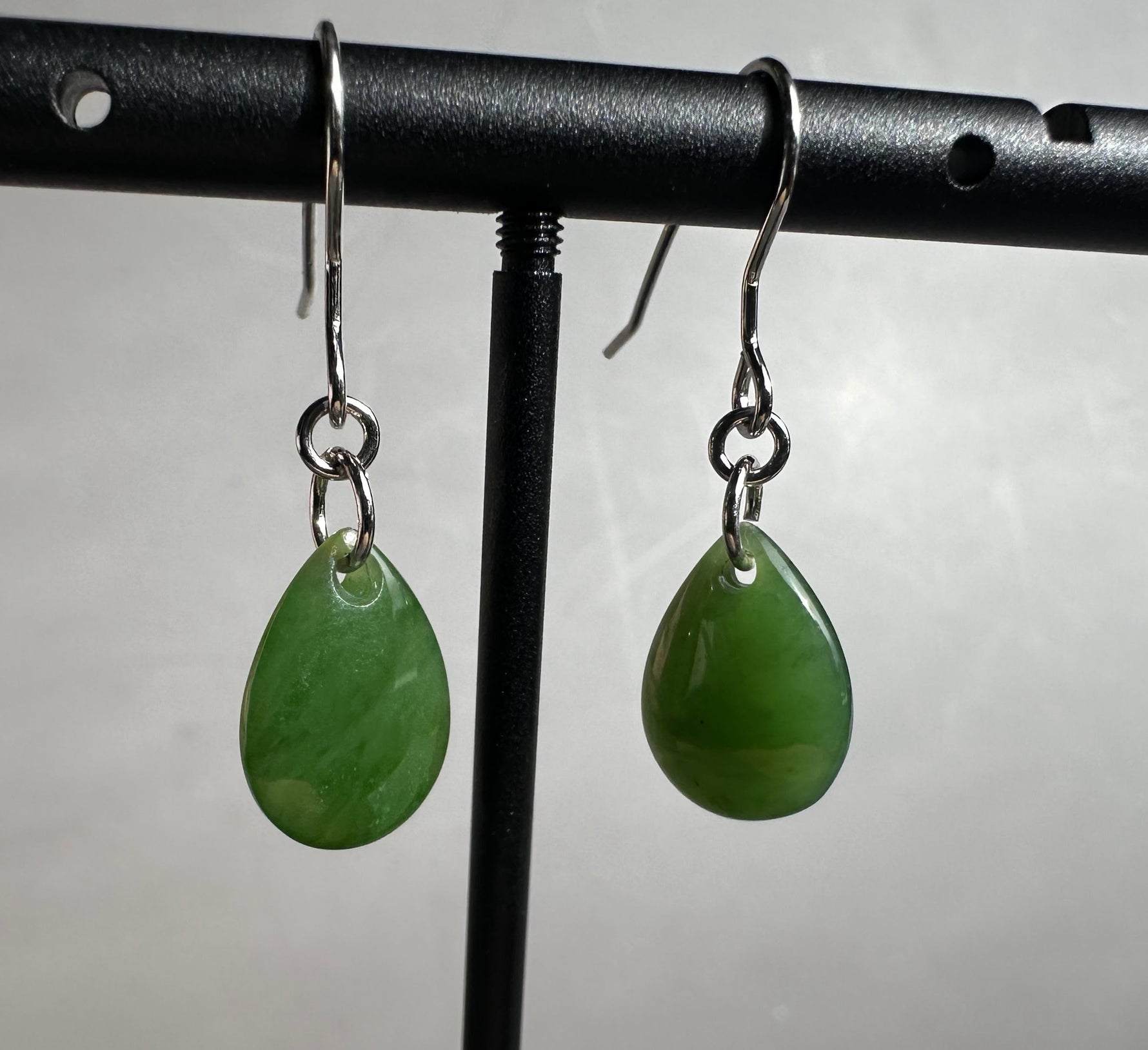 Canadian Jade Earrings, 10x14mm