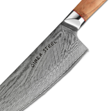 Ginza Steel MIA 24 Chef Knife 9” – Damascus AUS10, 67-Layer, Olive Wood Handle