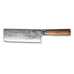 MIA X | Cleaver Knife 7" Damascus AUS10 Steel 67 Layer / Olive Wood handle