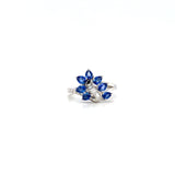 Sapphire and Diamond Ring in 14K White Gold - KGR 14085