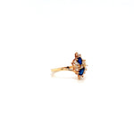 Sapphire and Diamond Ring in 14K Yellow Gold - KGR 14854