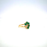 Emerald and Diamond Ring in 14K Yellow Gold - KGR 15914