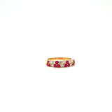 Ruby and Diamond Ring in 14K Yellow Gold - KGR 16513