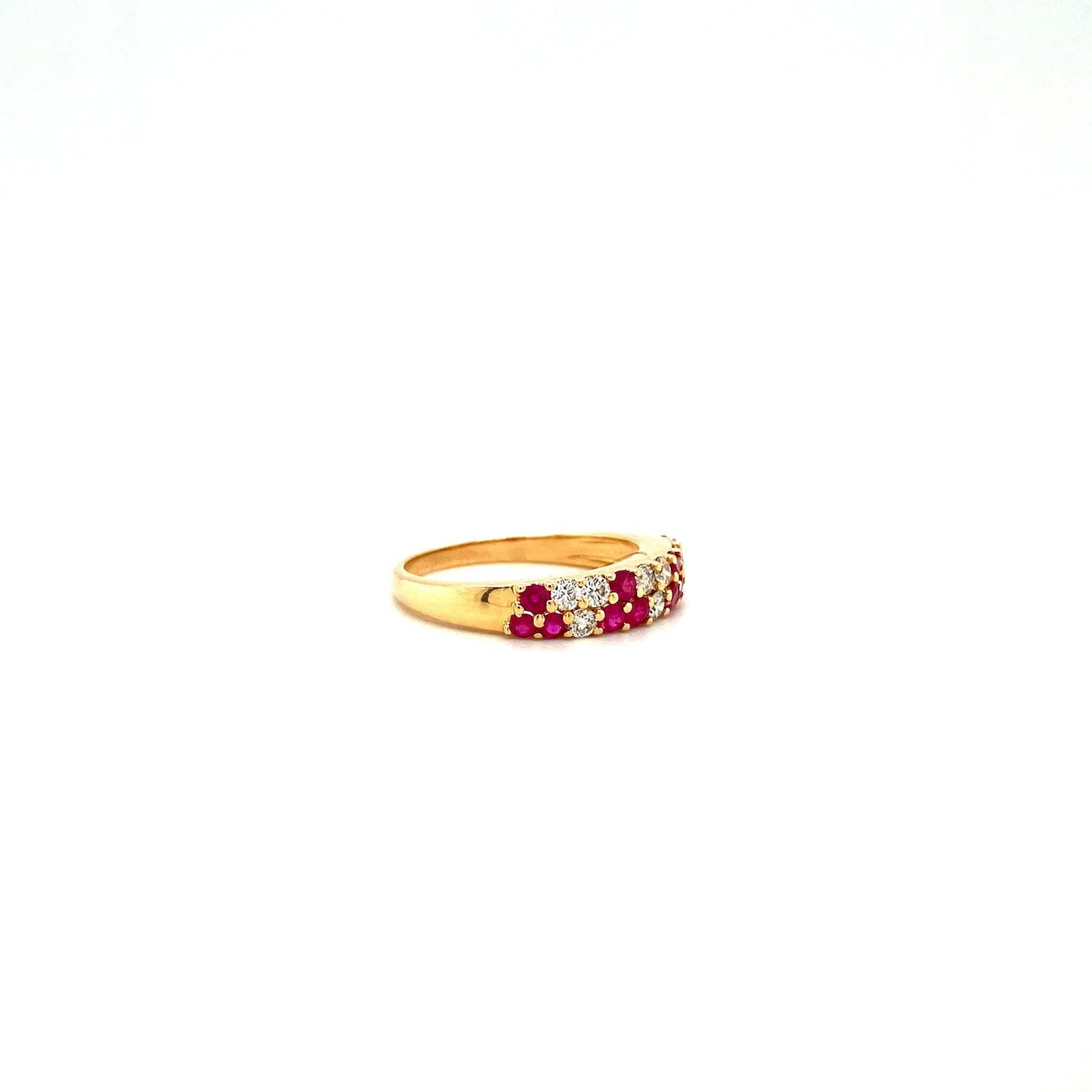 Ruby and Diamond Ring in 14K Yellow Gold - KGR 16513