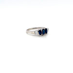 Sapphire and Diamond Ring in 14K White Gold - KGR 16748