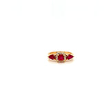 Ruby and Diamond Ring in 14K Yellow Gold - KGR 17102