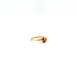 Ruby and Diamond Ring in 14K Yellow Gold - KGR 17157
