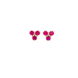 Ruby and Diamond Earring in 14K Yellow Gold - KGT 33498