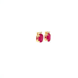 Ruby and Diamond Earring in 14K Yellow Gold - KGT 33503