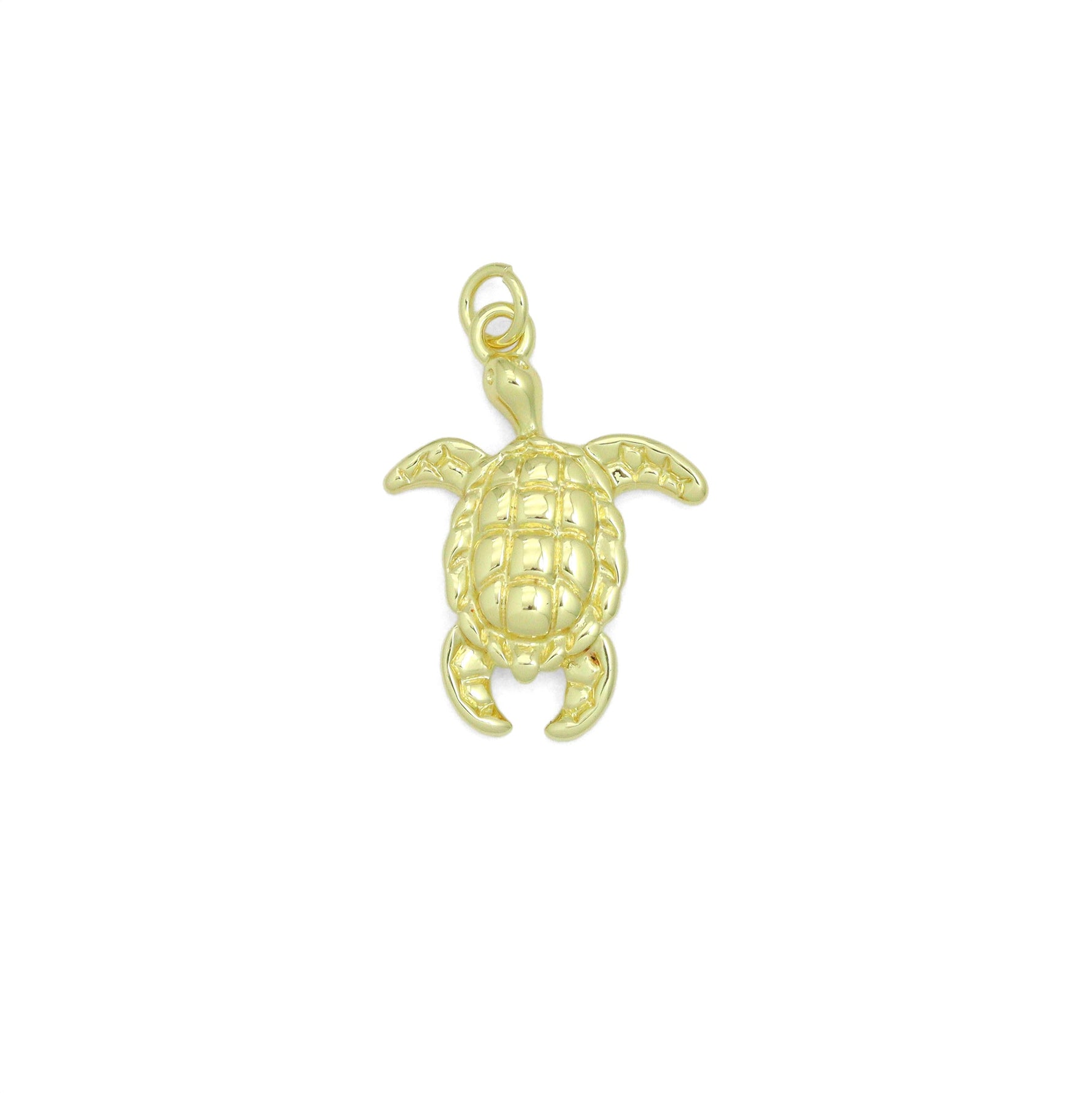 Gold Turtle Charm,Tortoise Charm Pendant, Sku#LX968