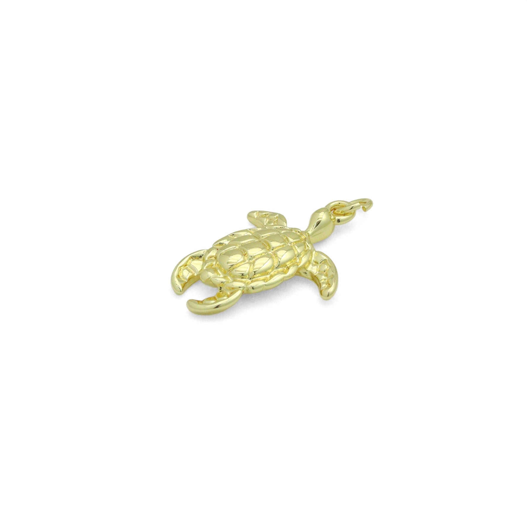 Gold Turtle Charm,Tortoise Charm Pendant, Sku#LX968