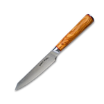 Ginza Steel MIA 12 Utility Knife 5” – Damascus AUS10, 67-Layer, Olive Wood Handle