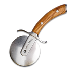 Ginza Steel MIA Pizza Slicer – Stainless Blade with Olive Wood Handle