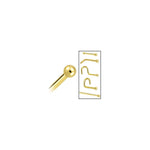 Solid 14K Yellow Gold 1.5mm Ball Nose Ring