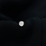 Bezel Set Diamond Cartilage Earring with Flat Back