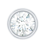 Bezel Set Diamond Cartilage Earring with Flat Back