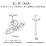 1.25 Carat Round Lab Grown Diamond Solitaire Engagement Ring