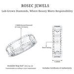 Vintage Inspired Lab Grown Diamond Starburst Wedding Band