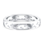 Baguette Cut Lab Grown Diamond Wedding Band With Certificate