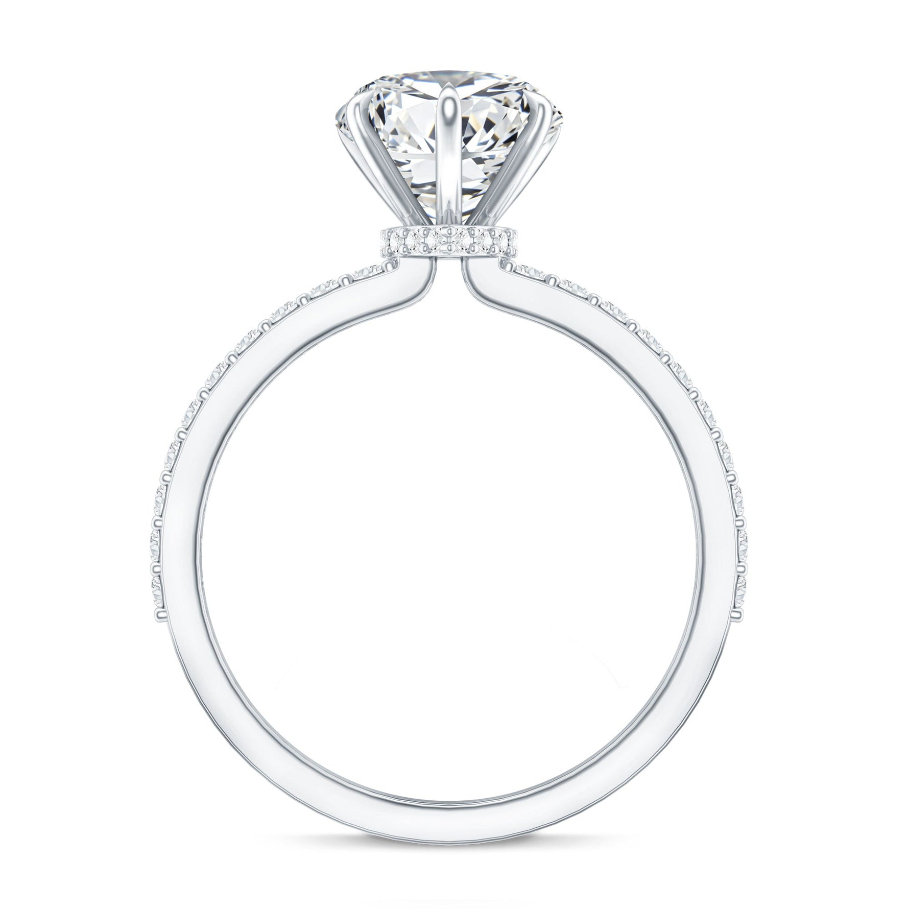 2 Carat Lab Grown Diamond Heart Engagement Ring for Her