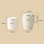3-in-1 Portable Foldable Electric Cooker Mini Rice Cooker White