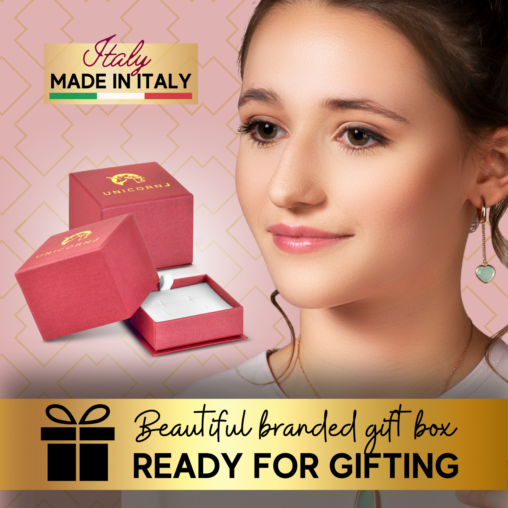 14k Gold ID Bracelet Engravable Girls Boys Kids Baby Gold Heart Charm Curb Chain Made in Italy