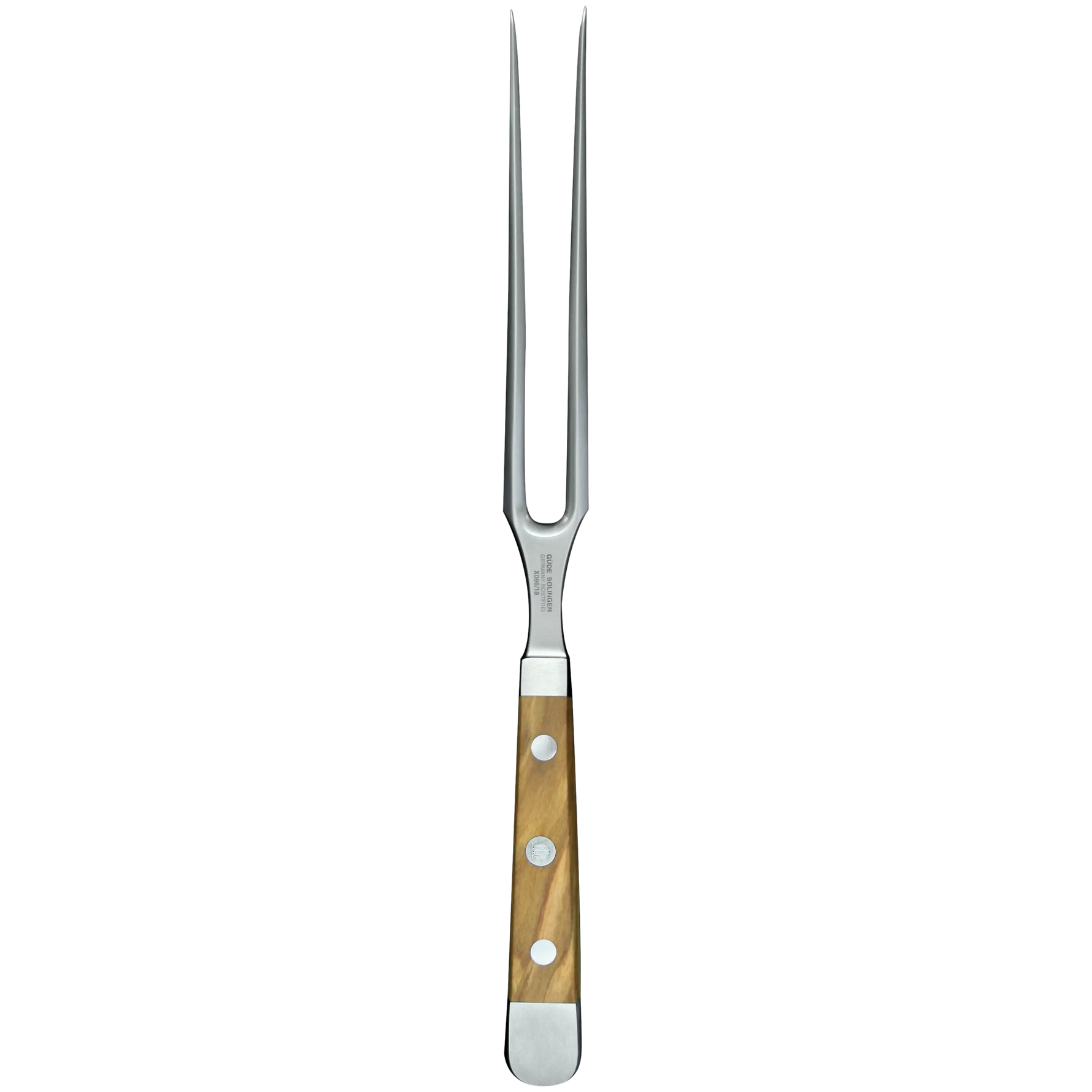 ALPHA OLIVE | Meat Fork 7"  | Forged Steel / Olive wood handle