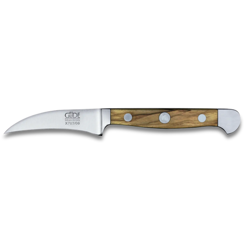 ALPHA OLIVE | Pairing Knife 2.36" | Forged Steel / Olive wood handle-0