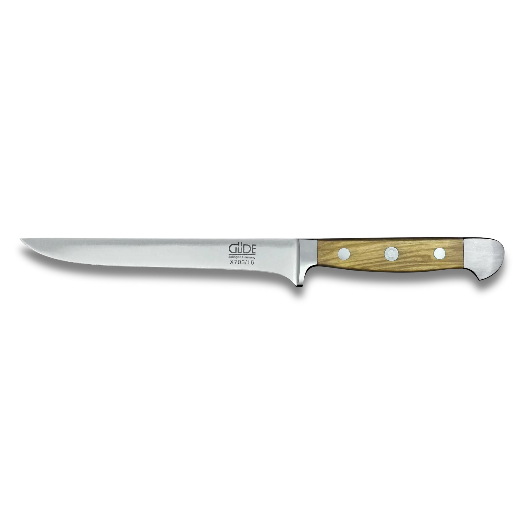 ALPHA OLIVE | Boning Knife 16cm (Flexible) | Forged Steel / Olive wood handle-0