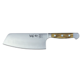 ALPHA OLIVE | Chai Dao Chinese Chef Knife 6 1/2" Blade | Forged Steel/Olive Wood Handle-0