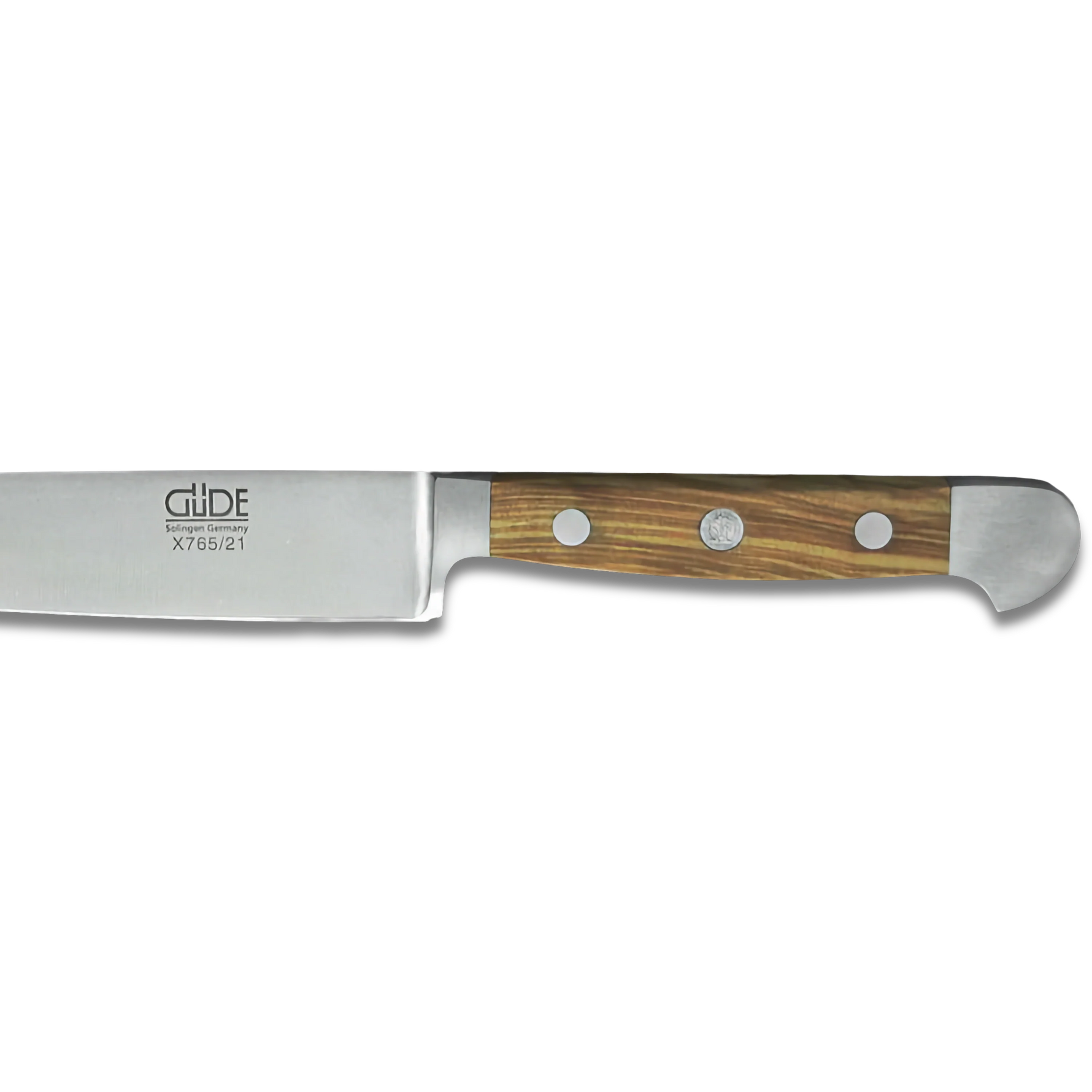 ALPHA OLIVE | Slicing / HAM Knife 8" | Forged Steel / Olive wood handle