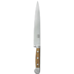 ALPHA OLIVE | Slicing / HAM Knife 8" | Forged Steel / Olive wood handle