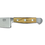 ALPHA OLIVE |  Hard Cheese Knife 4" Blade | Forged Steel / Olive wood handle-2