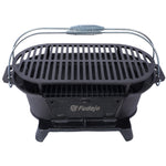 Outdoor Oval Cast Iron Grill, Portable Charcoal Grill, and Desktop Cast Iron Frying Pan
