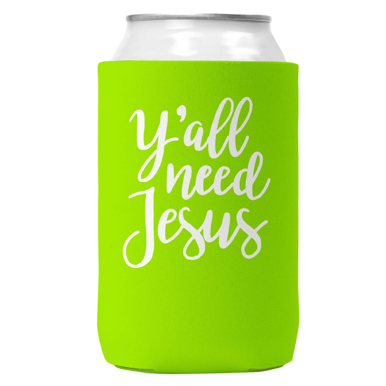 Y'all Need Jesus Can Coozie Cooler for 12oz Cans