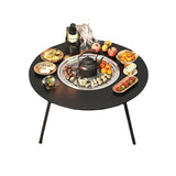 NNETM Outdoor Charcoal Grill & Tea Table Set