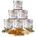 Global Chicken Air Fryer Seasoning Set - Artisanal Spice Blends Six Pack