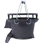 Outdoor Oval Cast Iron Grill, Portable Charcoal Grill, and Desktop Cast Iron Frying Pan