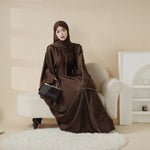 Batwing Abaya With Matching Hijab | Batwing Sleeve Abaya (MA041)