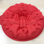11.5'' Bow Tie Flower Cake Mold Silicone Baking Molds Party Cake Bakeware for Your Birthday Dessert, Cake, Bread, Tart, Pie, Flan and More #3