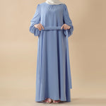 Candy Color Pleated Abaya | Must-have Essential Basic Dress (MA142)
