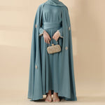 Cape Abaya, Haute Couture Heavy Rhinestone Abaya (MOA067)